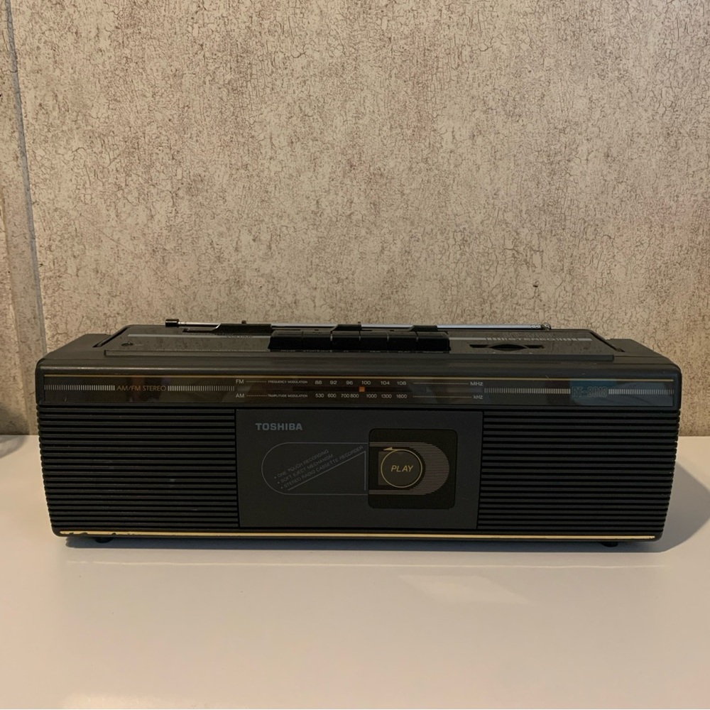 Toshiba RT8108 BlackStereo Radio Cassette Portable RecorderBoombox